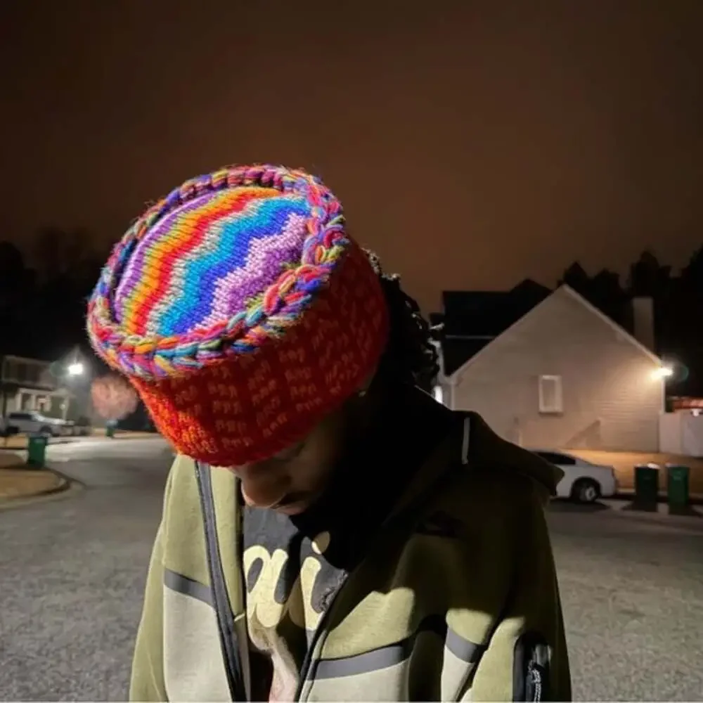 Colorful Knit Beanie